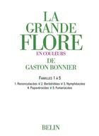 Couverture du livre « La grande flore ; familles 1 à 5 » de Gaston Bonnier aux éditions Belin