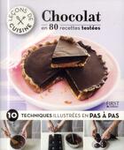 Couverture du livre « Leçons de cuisine ; chocolat » de  aux éditions First