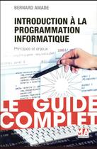 Couverture du livre « Introduction à la programmation ; informatique » de Bernard Amade aux éditions Ma