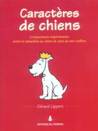 Couverture du livre « Caracteres de chiens » de Lippert. Gerard aux éditions Editions Du Perron