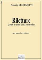 Couverture du livre « Riletture pour mandoline et guitare » de Antonio Giacometti aux éditions Delatour