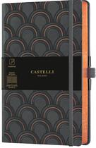 Couverture du livre « Carnet copper and gold grand format quadrille art deco copper » de Castelli aux éditions Castelli Milano