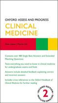 Couverture du livre « Oxford Assess and Progress: Clinical Medicine Second Edition » de Hill Martin aux éditions Oup Oxford