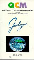 Couverture du livre « Geologie » de Jacques Paquet aux éditions Dunod
