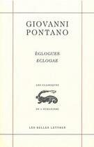 Couverture du livre « Églogues, eclogae » de Giovanni Pontano aux éditions Belles Lettres