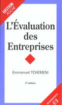 Couverture du livre « L'Evaluation Des Entreprises » de Emmanuel Tchement aux éditions Economica