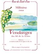 Couverture du livre « Vendanges au fil de la Loire » de Yves De Saint-Jean aux éditions Vinarelle
