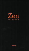 Couverture du livre « Zen en poche » de  aux éditions Anfortas