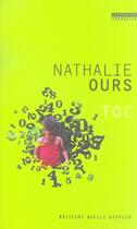 Couverture du livre « Toc » de Nathalie Ours aux éditions Joelle Losfeld