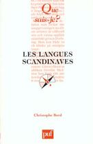 Couverture du livre « Les langues scandinaves » de Christophe Bord aux éditions Que Sais-je ?