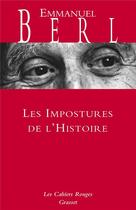 Couverture du livre « Les impostures de l'histoire » de Emmanuel Berl aux éditions Grasset