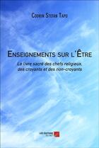 Couverture du livre « Enseignements sur l'être » de Codrin Stefan Tapu aux éditions Editions Du Net