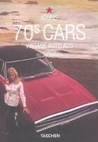 Couverture du livre « 70s cars-trilingue » de  aux éditions Taschen