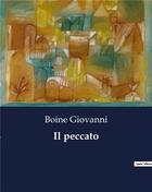 Couverture du livre « Il peccato » de Boine Giovanni aux éditions Culturea