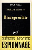 Couverture du livre « Rincage-eclair » de Grayson Richard aux éditions Gallimard