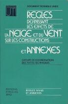 Couverture du livre « Regle Defin Les Eff Neige » de U T I aux éditions Eyrolles