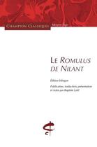 Couverture du livre « Le Romulus de Nilant » de  aux éditions Honore Champion
