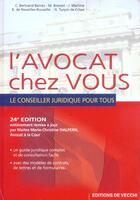 Couverture du livre « L'avocat chez vous (24e édition) » de Marie-Christine Halpern aux éditions De Vecchi