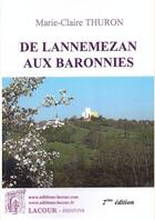 Couverture du livre « De Lannemezan aux Baronnies » de Marie-Claire Thuron aux éditions Lacour-olle