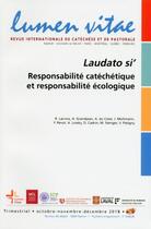 Couverture du livre « Lumen vitae numero 4 laudato si » de  aux éditions Lumen Vitae