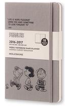 Couverture du livre « Agenda 18 mois semainier peanuts 2016-17 grand format toile » de  aux éditions Moleskine