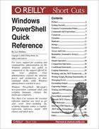 Couverture du livre « Windows PowerShell ; quick reference » de Lee Holmes aux éditions O Reilly