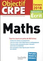 Couverture du livre « OBJECTIF CRPE » de Alain Descaves aux éditions Hachette Education