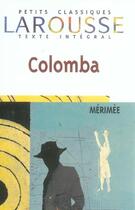 Couverture du livre « Colomba » de Prosper Merimee aux éditions Larousse