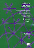 Couverture du livre « Chimie psi-psi* deuxieme annee - cours et exercices » de Desanges-Levecque F. aux éditions Puf