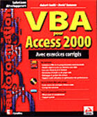 Couverture du livre « Vba Pour Access 2000 » de David Sussman et Rob Smith aux éditions Avenir Consult