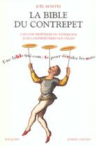 Couverture du livre « La bible du contrepet » de Joel Martin aux éditions Bouquins