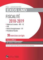 Couverture du livre « Fiscalité (édition 2018/2019) » de Thierry Lamulle aux éditions Gualino Editeur