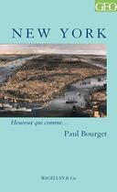 Couverture du livre « New York » de Paul Bourget aux éditions Magellan & Cie