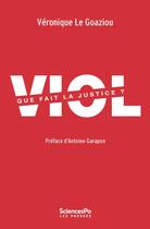 Couverture du livre « Viol ; que fait la justice ? » de Veronique Le Goaziou aux éditions Presses De Sciences Po
