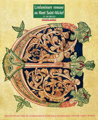 Couverture du livre « L'enluminure romane au mont saint-michel » de Monique Dosdat aux éditions Ouest France