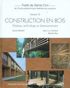 Couverture du livre « Construction En Bois T.13 » de J Natterer aux éditions Ppur