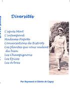 Couverture du livre « Diversités » de Et Odette De Raymond aux éditions Thebookedition.com