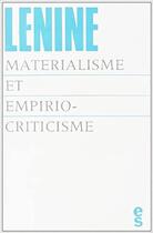 Couverture du livre « Materialisme et empiriocriticisme » de Lenine aux éditions Editions Sociales