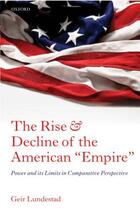 Couverture du livre « The Rise and Decline of the American 