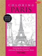 Couverture du livre « Coloring paris » de Pictura aux éditions Rockport