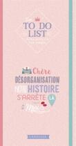 Couverture du livre « Les to do list de ma petite vie bien remplie » de  aux éditions Larousse