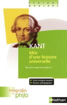 Couverture du livre « Kant ; idée d'une histoire universelle ; qu'est-ce que les Lumières ? » de Emmanuel Kant aux éditions Nathan