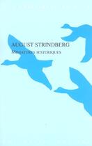 Couverture du livre « Miniatures historiques » de August Strindberg aux éditions Belles Lettres