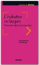 Couverture du livre « L'évaluation en langues ; nouveaux enjeux et perspectives » de C Springer aux éditions Didier