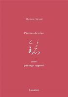 Couverture du livre « Pierres de rêve avec paysage opposé » de Michèle Métail aux éditions Editions Lanskine