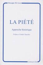 Couverture du livre « La Piete » de Giuseppe De Luca aux éditions Letouzey