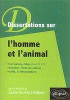 Couverture du livre « L'homme et l animal » de Rochefort-Guillouet aux éditions Ellipses