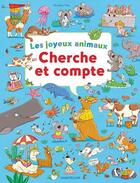 Couverture du livre « Les joyeux animaux : cherche et compte » de  aux éditions Chantecler