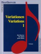 Couverture du livre « Beethoven ; variations I » de Ludwig Von Beethoven aux éditions Place Des Victoires/kmb
