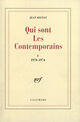 Couverture du livre « Qui sont les contemporains - vol01 - 1970-1974 » de Jean Ristat aux éditions Gallimard (patrimoine Numerise)